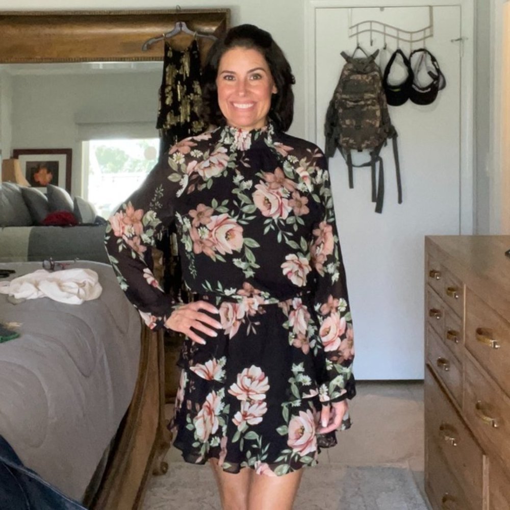 YUMI KIM Class Act Dress In Bella Rosa Sepia